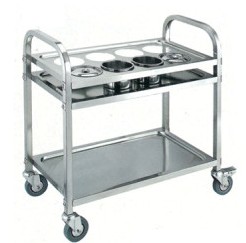 Xe đẩy phục vụ inox C-8B