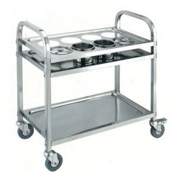 Xe đẩy phục vụ inox C-8B